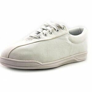 Easy Spirit women’s tan off white lace up canvas walking shoes Size 7